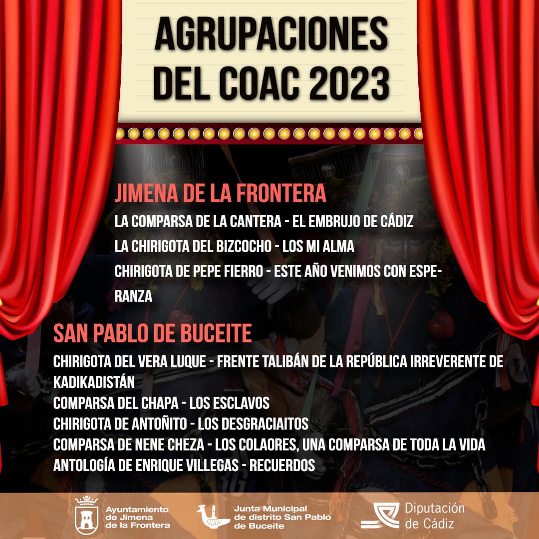 AGRUPACIONES DEL COAC 2023 QUE NOS VISITARÁN EN LOS CARNAVALES - Onda 4 ...